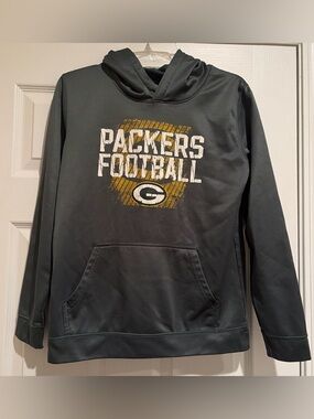 NFL Green Bay Packers Green Crewneck Sweatshirt with Gold Logo
